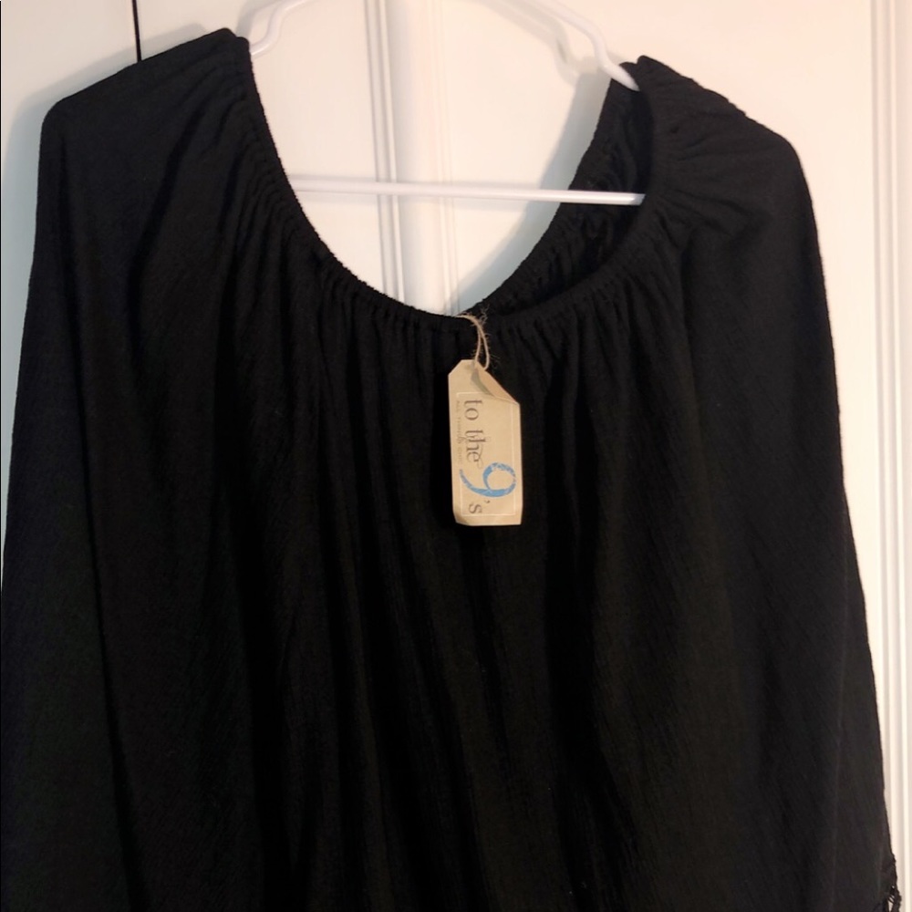 Basically black poncho